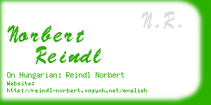 norbert reindl business card